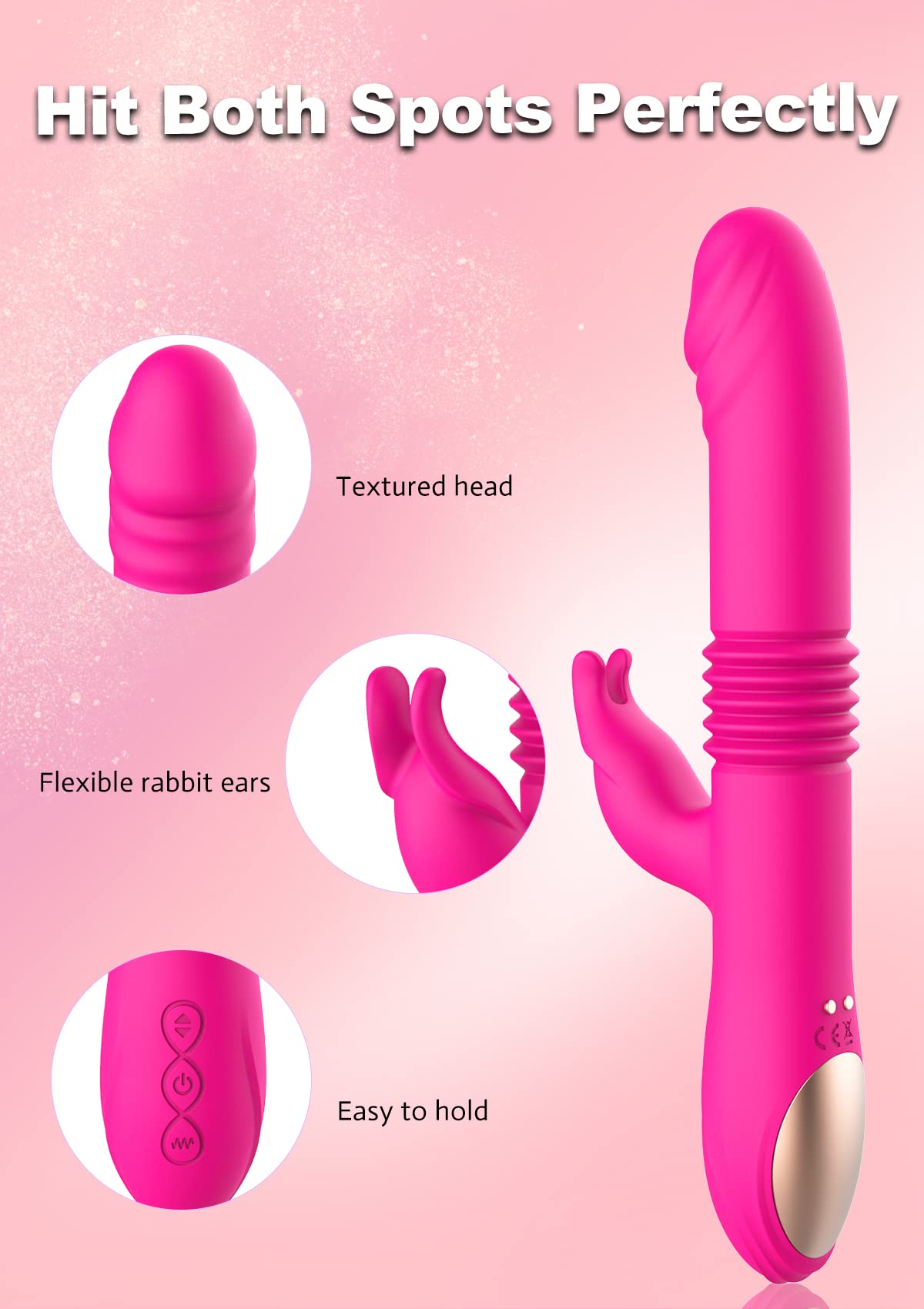 Women Thrusting Rabbit G Spot Vibrator